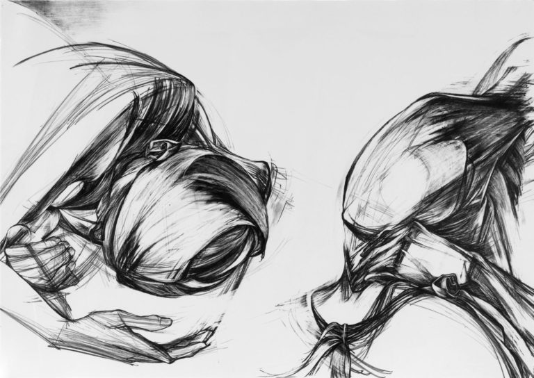 Approach-Avoidance #20, 1986, lithograph (edition 33), WARM/Jerome Print Project, LandMark Editions, 30” h x 42.5”, Collection Walker Art Center and Stanley Museum, University of Iowa