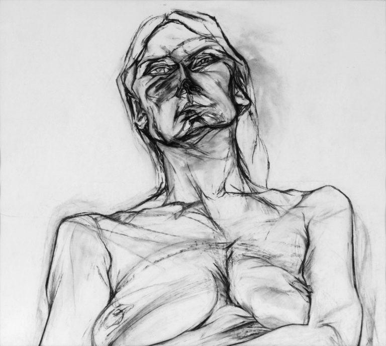 Sharee - 27 X 29 inches , charcoal pencil, 1976, Private Collection